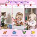 Kikidex Toddler Magnetic Drawing Board, Age 1-3, Purple, Toddler Girl Toys, Doodle Board Pad, Learning & Educational Toys for 1-3 Year Olds, Includes Board, Pen, 4 Table Legs by TinyTreasures Baby Boutique