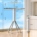 4-Legged Foldable and Portable Clothes Drying Rack,Collapsible Octopus Drying Rack with Wheels and Aluminum Rods,360°Rotatable Design for Indoor Outdoor Use-White by TinyTreasures Baby Boutique