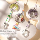 Sun Catcher Crystal Hanging Tree of Life SunCatchers Healing Crystals for Indoor Window, Home Decor, Car Charms Pack of 3 by GreenHaven Gardens