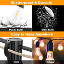GLUROO Outdoor String Lights 180FT, 90+6Pcs Vintage Bulbs Shatterproof 2700K LED Patio String Lights Waterproof, Connectable Edison Style Lights, Hanging Lights for Backyard, Bistro by GreenHaven Gardens