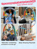 Pau1Hami1ton Baby Stroller Arch Toys, Car Seat Toys,Bouncer Toy Bar/Mobile for Bassinet,Adjustable Baby Hanging Toys Fit for Crib Bed,Stroller,Car Seat Gifts.S-19(Zebra) by TinyTreasures Baby Boutique