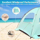 NXONE Beach Tent Sun Shade Shelter for 3/4/6 Person Person with UV Protection, Extended Floor, 3 Mesh Roll Up Windows & 8.0/8.5mm Fiberglass Rods丨Carry Bag Included by TinyTreasures Baby Boutique