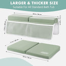 beiens Bath Kneeler and Elbow Rest Pad Set - 1.5'' Comfortable Thick Baby Bath Kneeler Pads, Quick Dry Soft Kneeling Pad for Baby Bath Time, Non-Slip Knee& Arm Support Bathtub Mat with Toys Organizer by TinyTreasures Baby Boutique