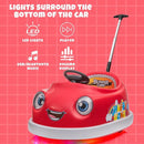 12V Dual Battery Electric Ride on Kids Bumper Car w/Remote Control,360 Degree Spin,Push Rod Rocker Horse Function,3-Speeds Babies & Toddlers Bumping Car Ride on Toy Gift for 1-4 Years Children (Red) by TinyTreasures Baby Boutique