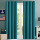 H.VERSAILTEX Thermal Insulated Blackout Curtains Innovated Microfiber Formaldehyde-Free Window Panels for Nursery, Grommet,52 by 84 - Inch - Turquoise Blue - Set of 2 by CozyNest Decor