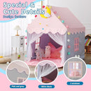 Wilwolfer Kid Tent with Mat, Star Lights - Kids Play Tents for Toddlers Kids Tents Indoor Playhouse - Princess Tent for Girls Toy House Gift (Gray with Mesh) by TinyTreasures Baby Boutique
