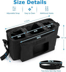 Accmor Universal Stroller Organizer with Insulated Cup Holder and Shoulder Strap, Stroller Caddy Bag Stroller Cup Holder Attachment for Uppababy, Baby Jogger, Britax Strollers, Black by TinyTreasures Baby Boutique