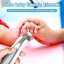 Baby Nail Trimmer Electric, 6 in 1 Baby Nail File Clippers Infant Grooming Kit Manicure Set for Toddler or Adults, Grey by TinyTreasures Baby Boutique