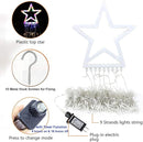 Christmas Decoration Lights, Outdoor Christmas String Lights 320 LED 11.5 Ft Waterfall Tree Lights with Big Star Topper 8 Light Modes for Christmas New Year Holiday Garden Yard Indoor Outdoor Decor by GreenHaven Gardens