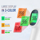 Touchless Thermometer for Adults, Digital Infrared Thermometer Gun with Fever Alarm, Forehead and Object 2 in 1 Mode, Fast Accurate Results (Gray) by TinyTreasures Baby Boutique