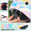Adjustable Kids Bike Helmet with Knee & Elbow Pads Set, Color Gradient Design for Boys and Girls Aged 3-14+, for Skateboarding, Scooter, Roller & Inline Skating, Longboard by TinyTreasures Baby Boutique