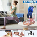 Jteman Portable Phone Stand with Speaker Bluetooth Wireless,Gifts for Men Women,Birthday for Women Men,Kitchen Gadgets for Men,Phone Holder for Desk - Rose Gold by GreenHaven Gardens