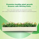 GARDMAX 8x4x1FT Galvanized Raised Garden Bed Kit, Metal Planter Boxes Outdoor with Easy Assembly, Large Garden Bed for Vegetables, Fruits, Flower, Herbs Rectangle Milk White by CozyNest Decor