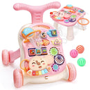 CUTE STONE 2-in-1 Baby Walker for Girls, Toddlers Learning Walker, Early Educational Push Walking Toys with Detachable Activity Center for Infants 12+ Months by TinyTreasures Baby Boutique