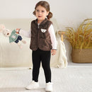 Baby Boys Girls Fleece Vest Zip Up Cute Bear Jackets Fuzzy Fall Winter Warm Clothes Newborn Outwear for Toddler Infant by TinyTreasures Baby Boutique