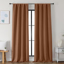 Simplebrand Ava Sun Baked Blackout Curtains for Bedroom 96 Inches Long 2 Panels, Solid Thermal Insulated, Energy Saving Living Room Window Treatment Curtains Blackout Drapes, W40 x L96 Inch, Sun Baked by TinyTreasures Baby Boutique