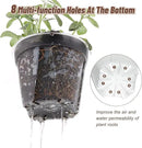 3.9-9.4 Inch Big Size Clear Nursery Pots with Drainage, 6 Sizes 30 Packs Nursery Garden Pots with 30 Plant Labels for Seedling Plants, Nursery Pots Variety for Indoor Outdoor Seed Starter Flower Pots by GreenHaven Gardens