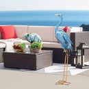Nacome Large Standing Blue Metal Crane Garden Statue: Indoor Outdoor Heron Animal Sculpture for Patio Backyard Porch Yard Bird Art Lawn Decor - 36.6inch Gifts for Grandma Mom by GreenHaven Gardens
