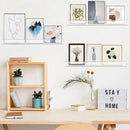 6 Pack Clear Acrylic Floating Shelves for Wall, 15'' Plastic Wall Mounted Display Shelf Kids Bookshelf and Spice Organizer for Bedroom, Living Room, Kitchen, Bathroom, Office by CozyNest Decor