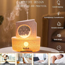 Raindrop Humidifiers for Bedroom,300ML Ultrasonic Small Humidifier, Aromatherapy Essential Oil Vaporizer, Essential Oil Diffuser with Atmosphere Light,Suitable for Bedroom, Hotel,Gym,Yoga Room by TinyTreasures Baby Boutique