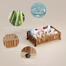 Bamboo Under Bed Storage with Wheels (2-Pack) – Rolling Underbed Shoe Organizer Box for Shoes, Blankets, Toys, Clothes Container Space-Saving Organizer Bins for Bedroom, Closet, Dorm, Nursery by CozyNest Decor
