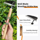 Japanese Weeding Sickle Hoe, Sickle Garden Tool Hand Grass Sickle, Weeding Tool for Gardening with High Carbon Sharp Steel Blade Edge for Cutting Grass,Digging Quick Work (Japanese Garden Hoe) by GreenHaven Gardens