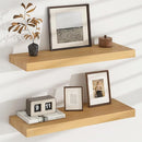 Floating Shelves for Wall, USA-Sourced Brich Wood 24 Inch Wall Shelves Set of 2, Natural Wooden Mounted Picture Ledge Shelf, Nursery Book Storage Shelf Kids Bookshelf Display, Shelf for Bathroom by TinyTreasures Baby Boutique