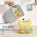 BLUE GINKGO Kitchen Compost Bin [5L / 1.32 GAL] – Filter-Free, Odor-Tight Countertop Food Waste Pail with Handles (Made in Korea, Pink) by GreenHaven Gardens