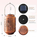 Solar Lantern Outdoor Waterproof Cardinal Style Garden Decoration, Solar Lamp Carved with Elegant Birds and Flowers, Suitable for Courtyards, Backyards, and Porches. by GreenHaven Gardens