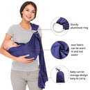 CUBY Water Baby Sling Carrier Lightweight Breathable Mesh Baby Wraps Carrier Adjustable Ring Sling Quick-Drying Baby Carriers Sling for Newborn Toddler Summer Swimming Pool Beach(Dark Blue) by TinyTreasures Baby Boutique