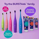 BURST Fluoride Free Strawberry Kids Toothpaste (4oz) | Great Tasting | Dye Free for Baby & Toddler Age 0+ | with Nano Hydroxyapatite by CozyNest Decor
