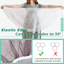 Durable Baby Mosquito Net (2 Pack) - Perfect Bug Net for Strollers, Bassinets, Cradles, Playards, Pack N Plays and Portable Mini Crib (Coffee) by TinyTreasures Baby Boutique