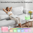 ASAKUKI Essential Oil Diffuser, Multifunctional Ultrasonic Aromatherapy Fragrant Oil Vaporizer Humidifier with Timer, Auto-Off Safety Switch, and 7 LED Light Colors, 700 ml (White) by TinyTreasures Baby Boutique