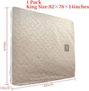 King Mattress Bag for Moving and Storage Cover -5 Mil Zipper Plastic Waterproof Mattress Storage Bag 82x78x14 inches,1 Pack by TinyTreasures Baby Boutique