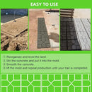 CJGQ 15.7"x15.7"x1.57"Walk Maker Reusable Concrete Path Maker Molds Stepping Stone Paver (Square 2-Pack) by GreenHaven Gardens