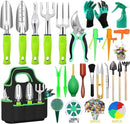 84 PCS Garden Tools Set,10pcs Succulent Tools Set Included 6pcs Large Heavy Duty Aluminum Gardening Hand Tools 12.5IN with Garden Tool Bag,Gloves Sprayer etc.Gardening Gifts for Men Women Garden Gifts by GreenHaven Gardens