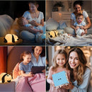 Rechargeable Cute Panda Night Light, 3 Level Dimmable Nursery Nightlight with Timer, Silicone Light Cute Animal Night Lamp for Breastfeeding Toddler Baby Kids Decor, Squishy Lamps Girls Panda Gifts by TinyTreasures Baby Boutique