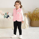 Baby Boys Girls Fleece Vest Zip Up Cute Bear Jackets Fuzzy Fall Winter Warm Clothes Newborn Outwear for Toddler Infant by TinyTreasures Baby Boutique