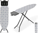 APEXCHASER Ironing Board, Full Szie Iron Board with Iron Rest,Height Adjustable,Extra Thick Heat Resistant Cover with Sleeve Board 15x45 Blue by CozyNest Decor