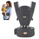 FRUITEAM Baby Carrier Newborn to Toddler, 6-in-1 Ergonomic & Adjustable Baby Carrier with Lumbar Support for All Seasons, Hands-Free, Adapt to Newborn, Infant & Toddler (Grey) by TinyTreasures Baby Boutique