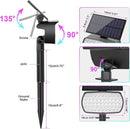 Solar Color Changing Spot Lights Outdoor, Solar Christmas Lights Outdoor IP65 Waterproof, Multicolor Solar Landscape Spotlights, Large Solar Panel Solar Powered Yard Garden Pathway Light 2 Pack by GreenHaven Gardens