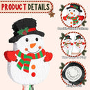 Wernnsai Christmas Piata Large Pull String with Blindfold Bat Cute Snowman Piata for Christmas Party Games White Party Decorations 16.5' x 12.4' by TinyTreasures Baby Boutique