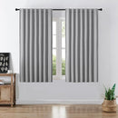 Joydeco Faux Linen Blackout Curtains for Bedroom,Light Grey Blackout Curtains 72 inches Long,100% Blackout Solid Thermal Insulated Window Drapes Luxury Decor for Living Room（W52xL72 Inch,Light Grey） by TinyTreasures Baby Boutique