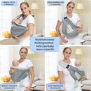 CUBY Mesh Baby Sling Carrier, Breathable Lightweight Baby Wraps Sling with Adjustable Strap- Easy to Wearing Soft Front Facing Baby Slings for Newborn Infant Toddler Carry Up to 40lbs(Gray Mesh) by TinyTreasures Baby Boutique