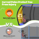 ORCC 1200LBS Weight Capacity Trampoline 16 15 14 12 10 8FT Outdoor Yard Trampolines for Kids Adults Outdoor Yard Trampolines for Kids Adults by TinyTreasures Baby Boutique