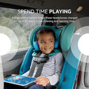 Belkin SoundForm Mini - Wireless Bluetooth Kids Headphones, 30H Battery, 85dB Safe Volume Limit, Built-in Microphone - Toddler On-Ear Earphones for iPhone, iPad - Ideal for School - Blue w/ Case by TinyTreasures Baby Boutique