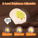 Fried Egg Night Light for Toddler, Kids, Baby, Nursery Warm Ambient Lamp for Snoothing, Sleeping Companion, Auto Off 30Min Timer, Rechargeable Battry Cordless, Soft Silicone Skin by TinyTreasures Baby Boutique