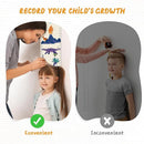 Customize Name Canvas Growth Chart for Kids, Dinosaur Unisex Kids Room Wall Decor, Measuring Height Chart, Wall Tape with Height Chart for Kids, Foldable Height Tracker, Lightweight by TinyTreasures Baby Boutique