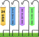 Ashman Shepherd's Hooks 35 Inch (24 Per Pack), Black, Made of Premium Metal for Hanging Solar Lights, Bird Feeders, Mason Jars, Christmas Lights, Lanterns, Garden Stakes and Wedding Décor. by GreenHaven Gardens
