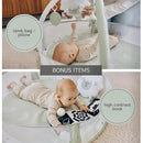 6-in-1 XL Play Mat & Play Gym, Baby Gym, Baby Activity Gym, Sensory Exploration and Motor Skill Development Toys (Sage) by TinyTreasures Baby Boutique